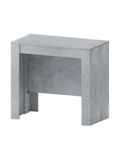 Tavolo Allungabile 14 Posti 3mt Salvaspazio Moderno 78x51x90 Grigio Cemento