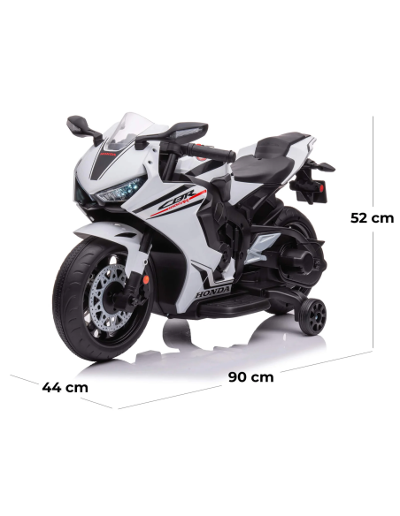 Moto Elettrica Per Bambini 12V Bianco