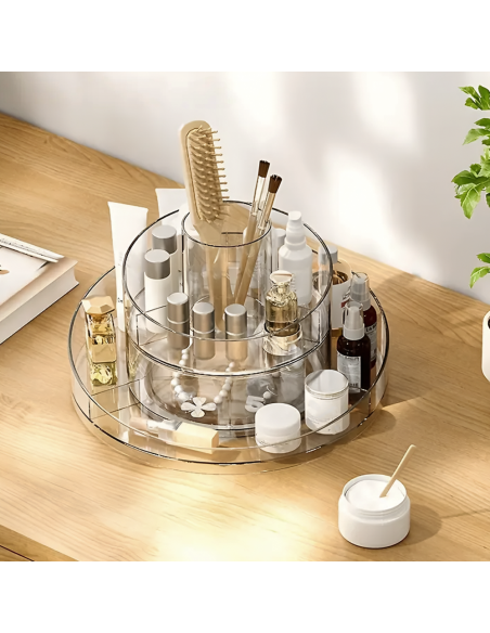 Organizzatore di trucco con cassetti, elegante contenitore da