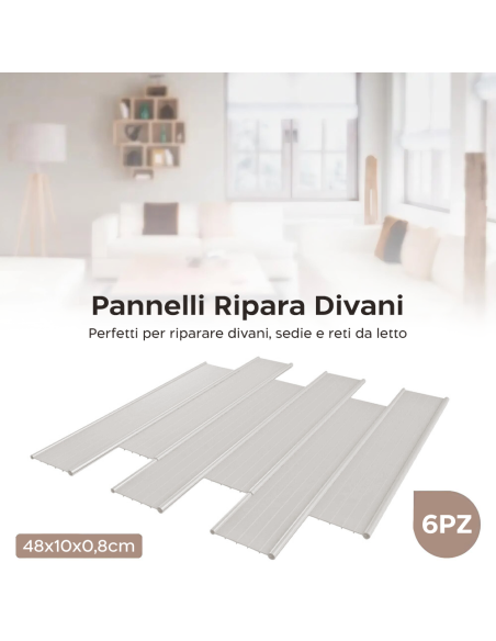 Set 6 pannelli ripara divani e poltrone affossati ripara sedute