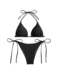 Costume Bikini Donna da Mare mod. IBIZA Due Pezzi Push-Up Tinta Unita Beachwear