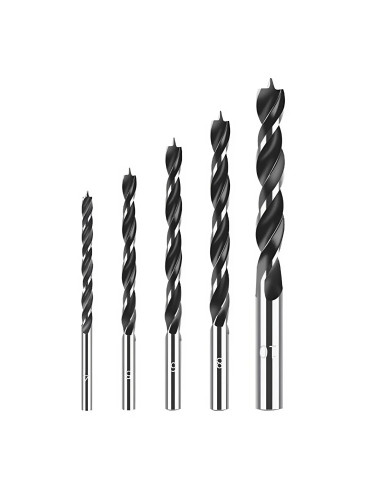 Image of 5pz Set di Punte per Trapano per Legno Elicoidali Universali da 4,5,6,8,10mm052