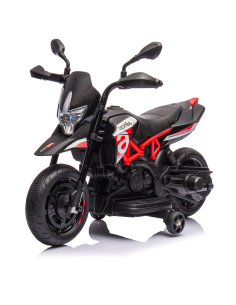 Moto Elettrica per Bambini LT965 Aprilia Dorsoduro SMALL Rossa Luci e Suoni