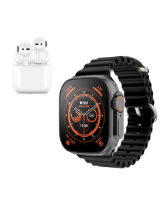 Smartwatch ULTRA 8 con Auricolari Wireless e Cinturino in...