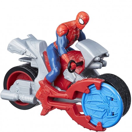 Spider-man Figura Della Moto Ragno Multicolor