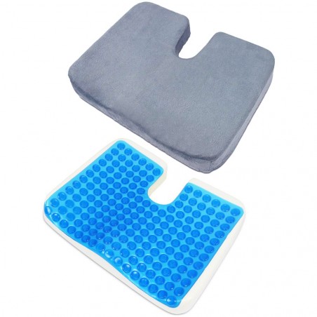 Cuscino Coccige, Cuscino In Gel Memory Foam, Cuscino Ortopedico