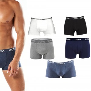 Boxer Uomo PEDRO Pack 12pz Mutande Cotone Elasticizzato...