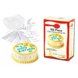 Kit per decorazione torte 100 pz - Set accessori completi per cake design