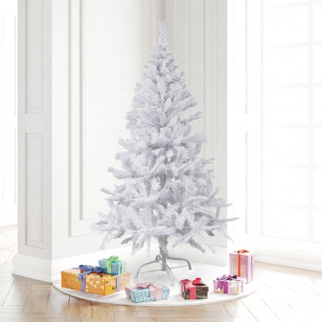 Albero di Natale abete artificiale bianco innevato altezza 180 cm Klaus 590  rami