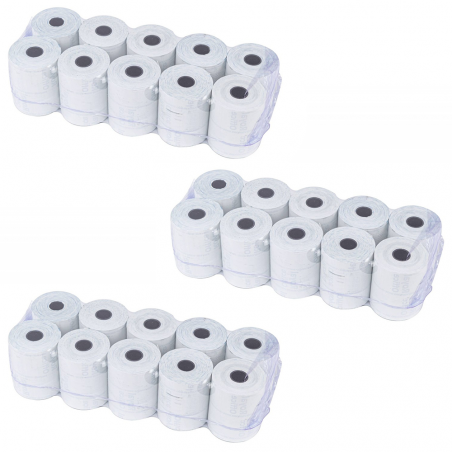 Pack 30 rotoli carta termica ONE OFFICE per Cassa 57mm x 30mt foro12mm 55gr