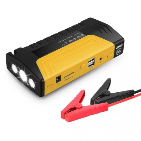 Jump Starter per Auto 508000mAh 70178 Kit con Compressore Cavi Torcia Power  Bank