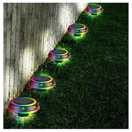 Faretto Solare Luce Led RGB Triangolo da Giardino con Sensore Crepuscolare  IP68