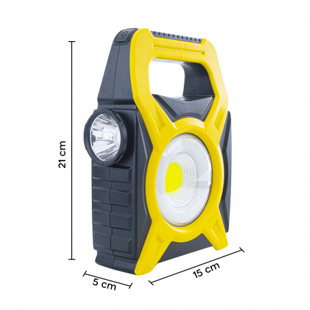 Lampada Faretto d'Emergenza con Pannello Solare JY-9788 e Lampadina USB