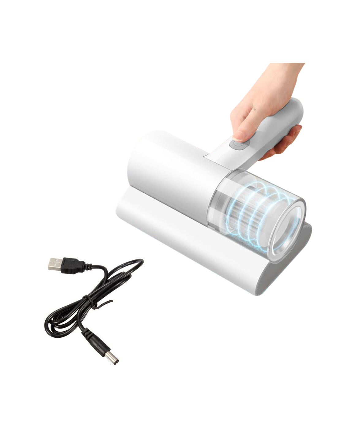 Mini aspirapolvere da tavolo USB ricaricabile per la pulizia della carta  portatile per la casa e l'ufficio (bianco)