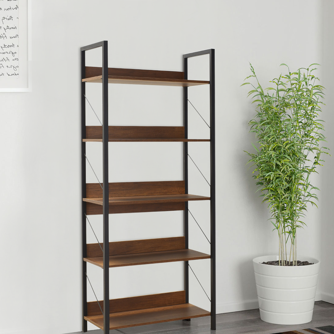 Libreria in Legno KTP750 Scaffale Design Moderno 5 Ripiani per