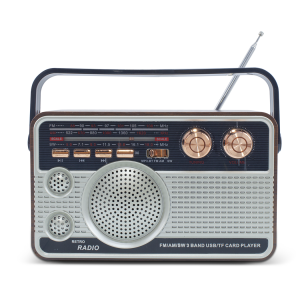 Radio FM Retro Wireless Q-FM01 Altoparlante MP3 Portatile...