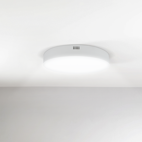 Plafoniera led 32w tonda bianco design moderno pannello lampada da soffitto  circolare a cerchio rotonda luce